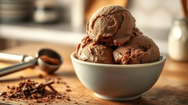 homemade chocolate ice cream