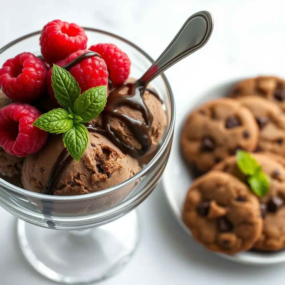 homemade chocolate ice cream