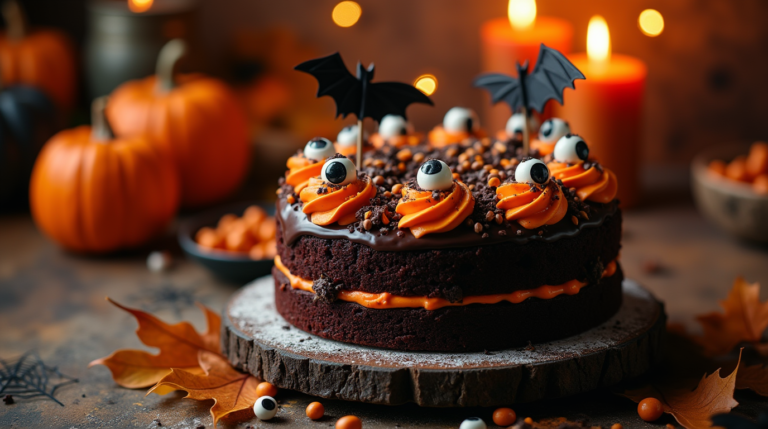 halloween chocolate cake