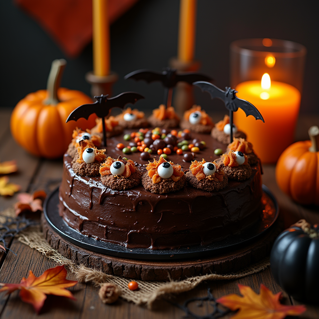 halloween chocolate cake