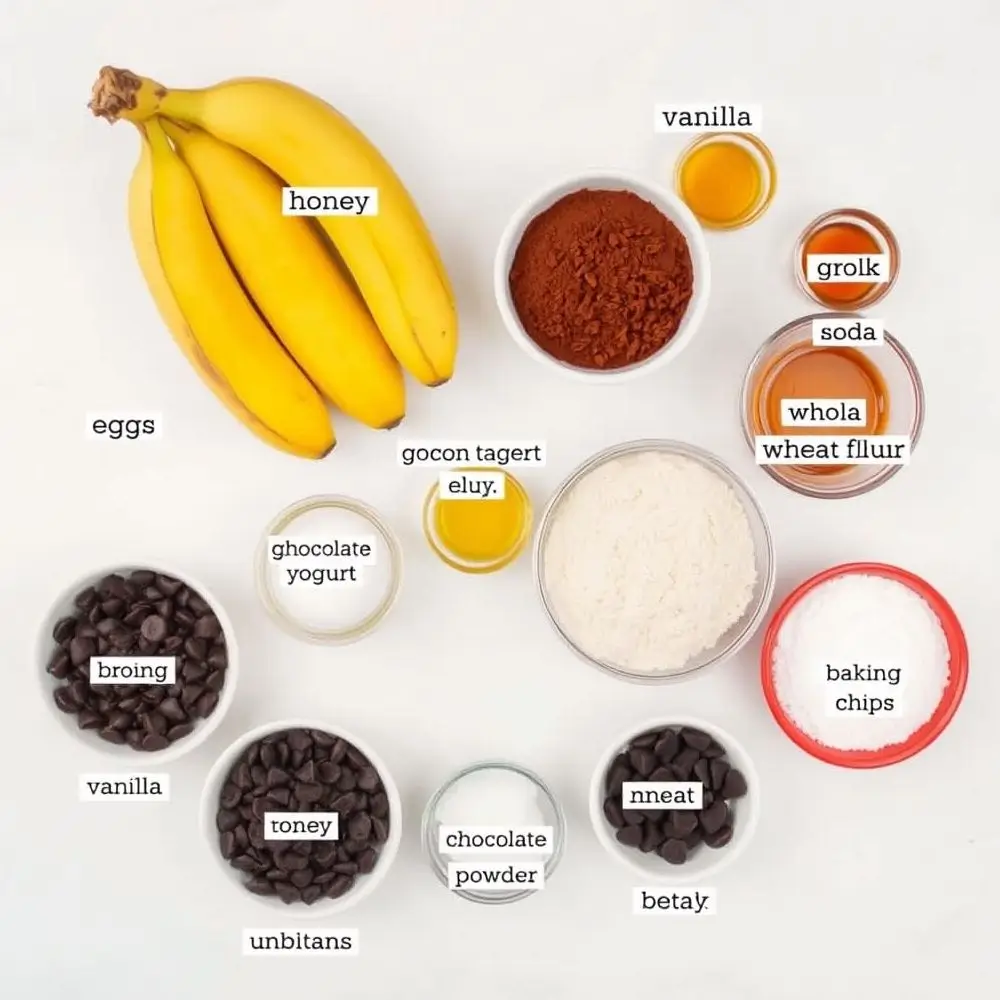 chocolate banana bread muffins