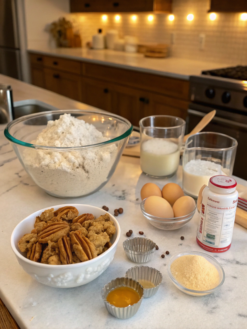 pecan cookies preparing steps