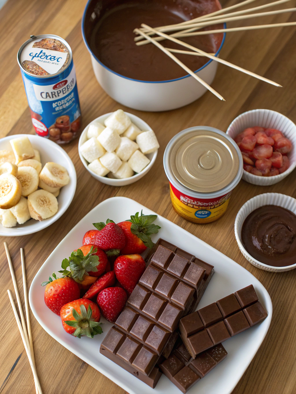 chocolate caramel fondue recipe ingredients