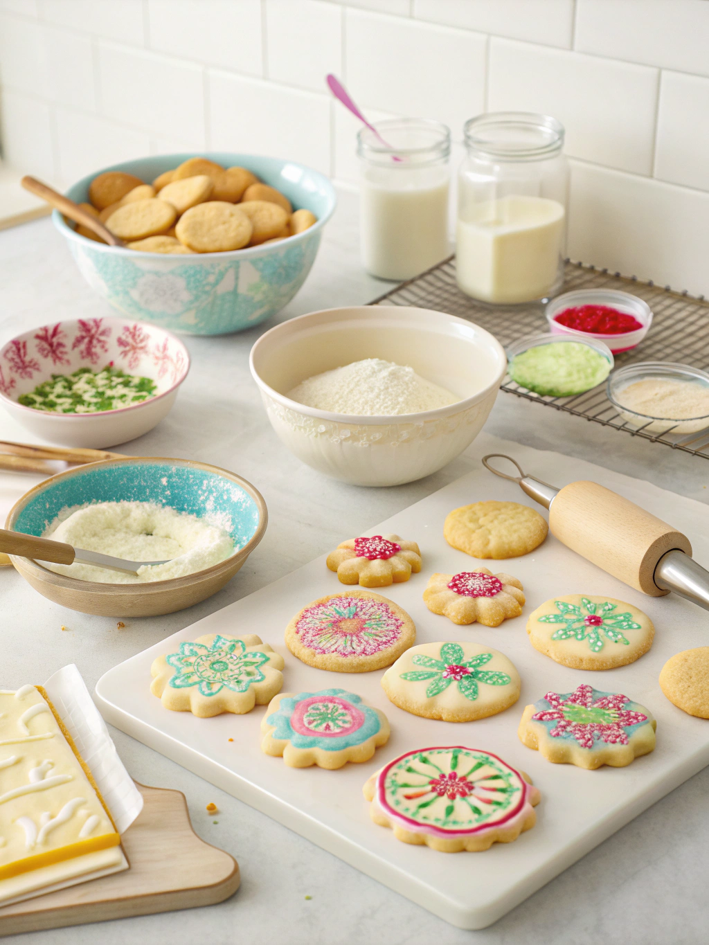 martha stewart sugar cookies preparing steps